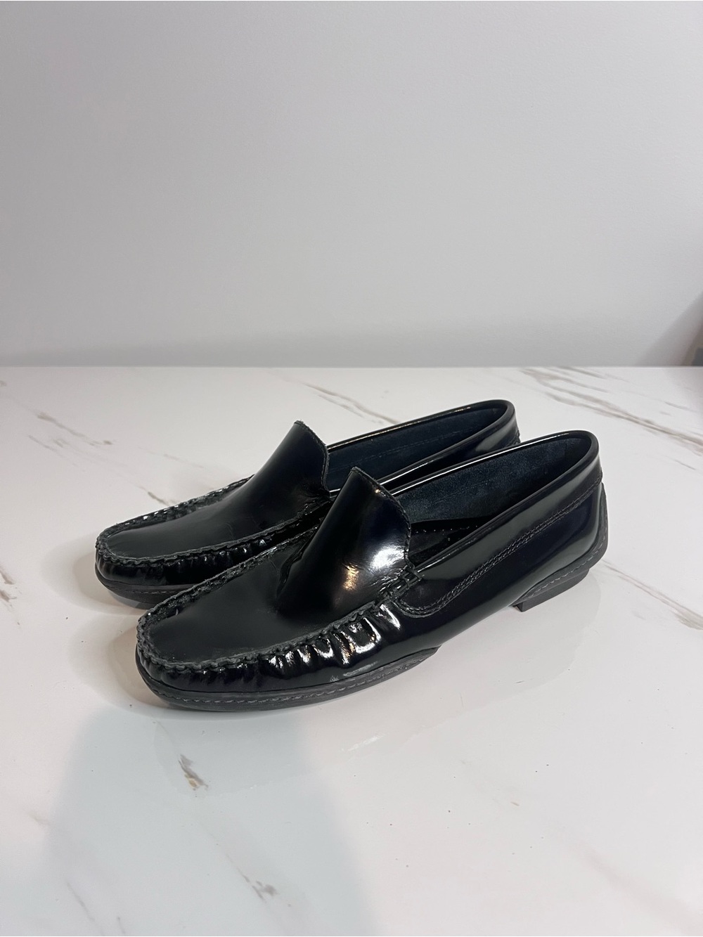Kenneth Cole Reaction Black Patent Leather Shoes
